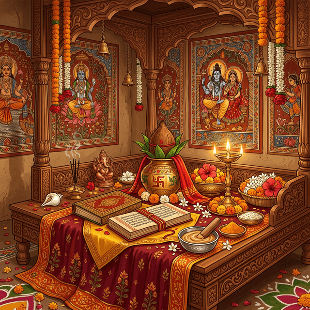 Sacred Puja Setup